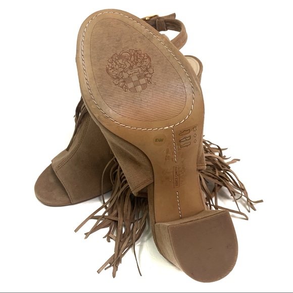 ποΈ Vince Camuto "Winiveer" Fringe Peep-toe Bootie - Picture 9 of 13